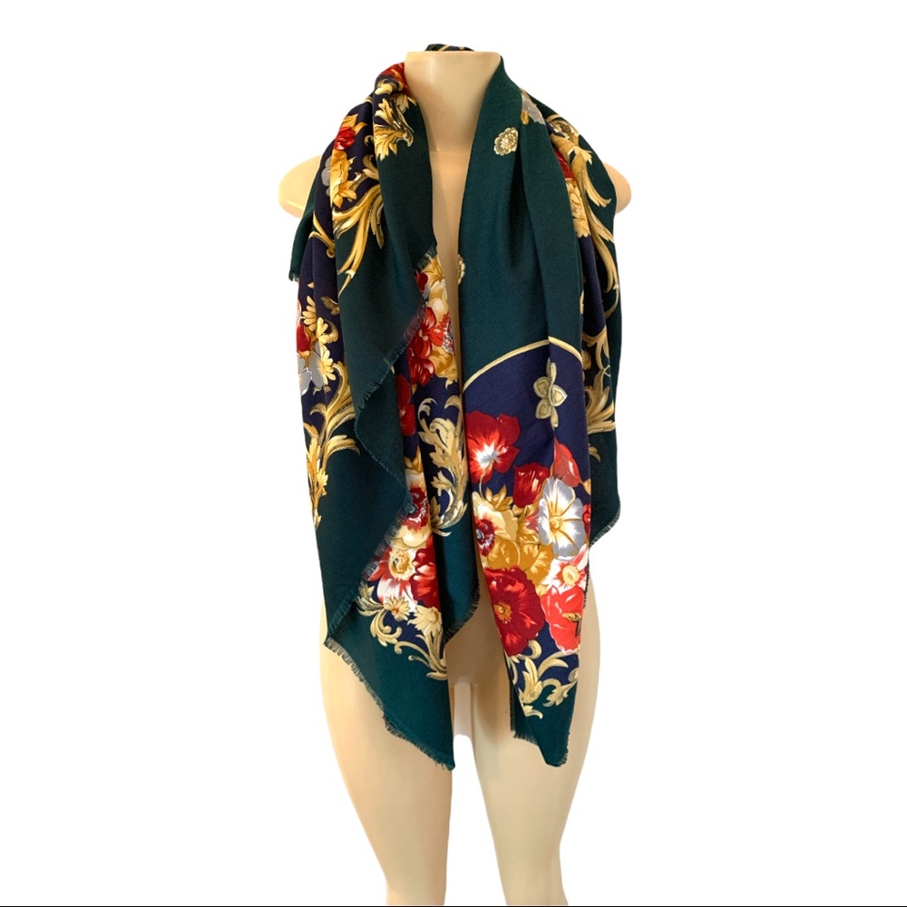 Polywool Fall Wrap Fringed Fashion Scarf Autumn